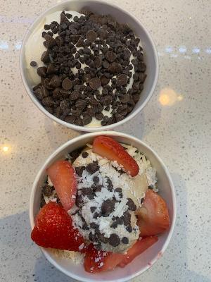2 Frozen Yogurt Cups Made by our Customers at Fro Yo Cafe